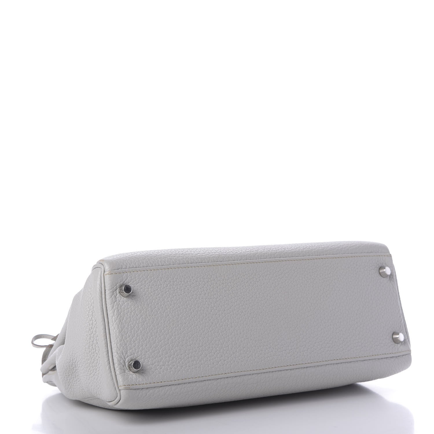 Hermes Taurillon Clemence Kelly Retourne 32 Gris Perle 4 of 13