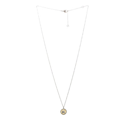 David Yurman 18K Yellow Gold Diamond Initial K Charm Pendant Necklace 3 of 7