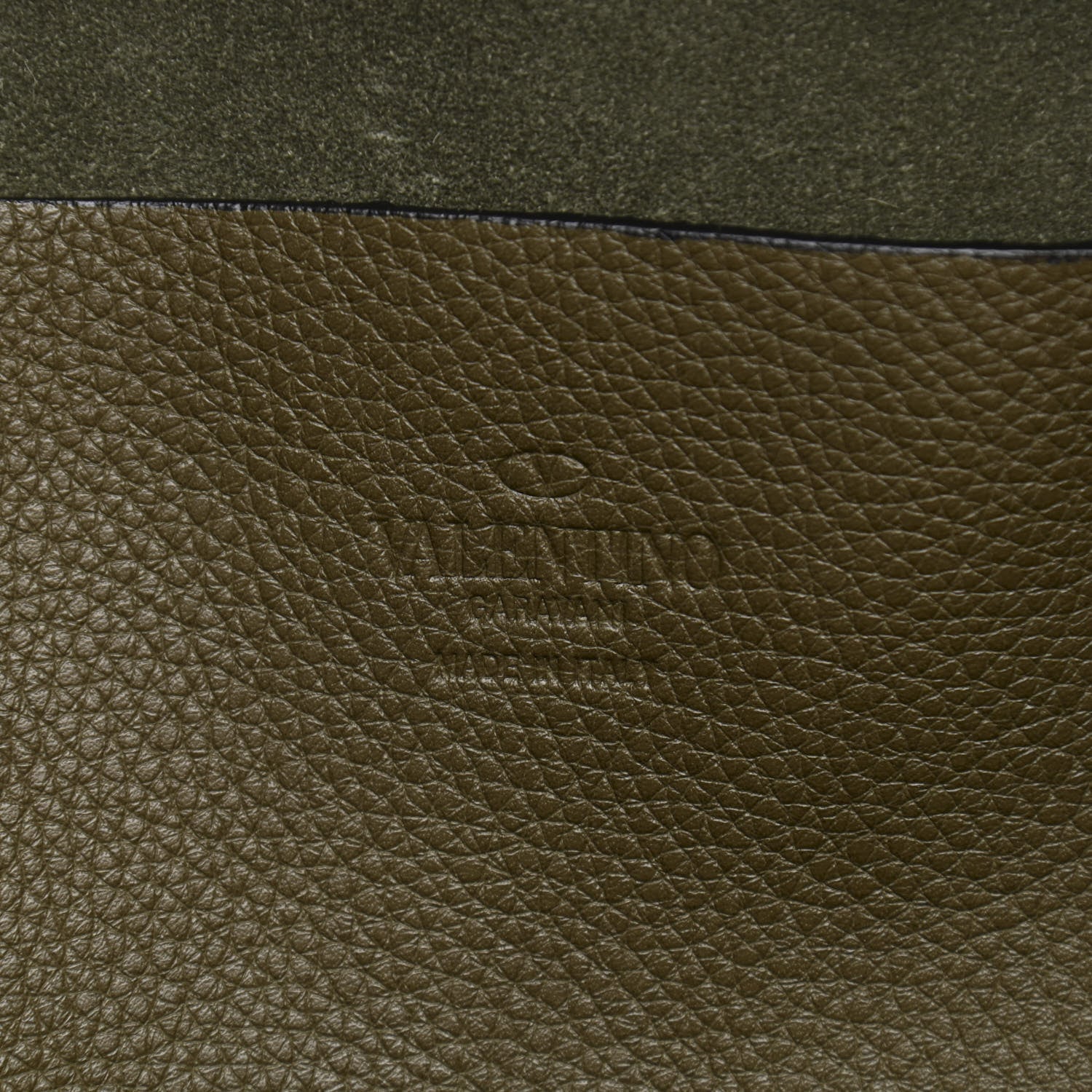 Valentino Garavani Grained Calfskin Medium Rockstud Backpack Army Green 6 of 18