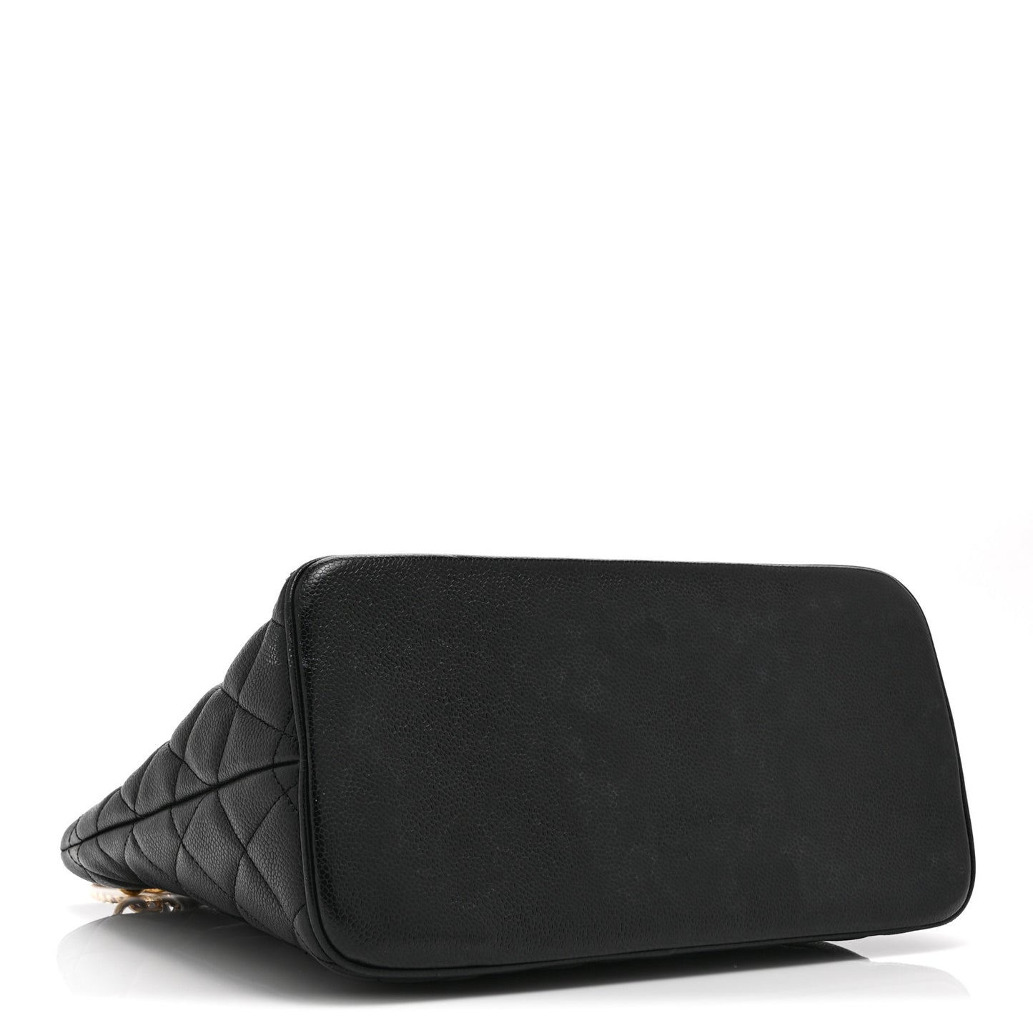 Caviar Quilted Medallion Tote Black