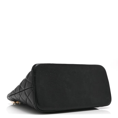 Chanel Caviar Quilted Medallion Tote Black 4 of 10
