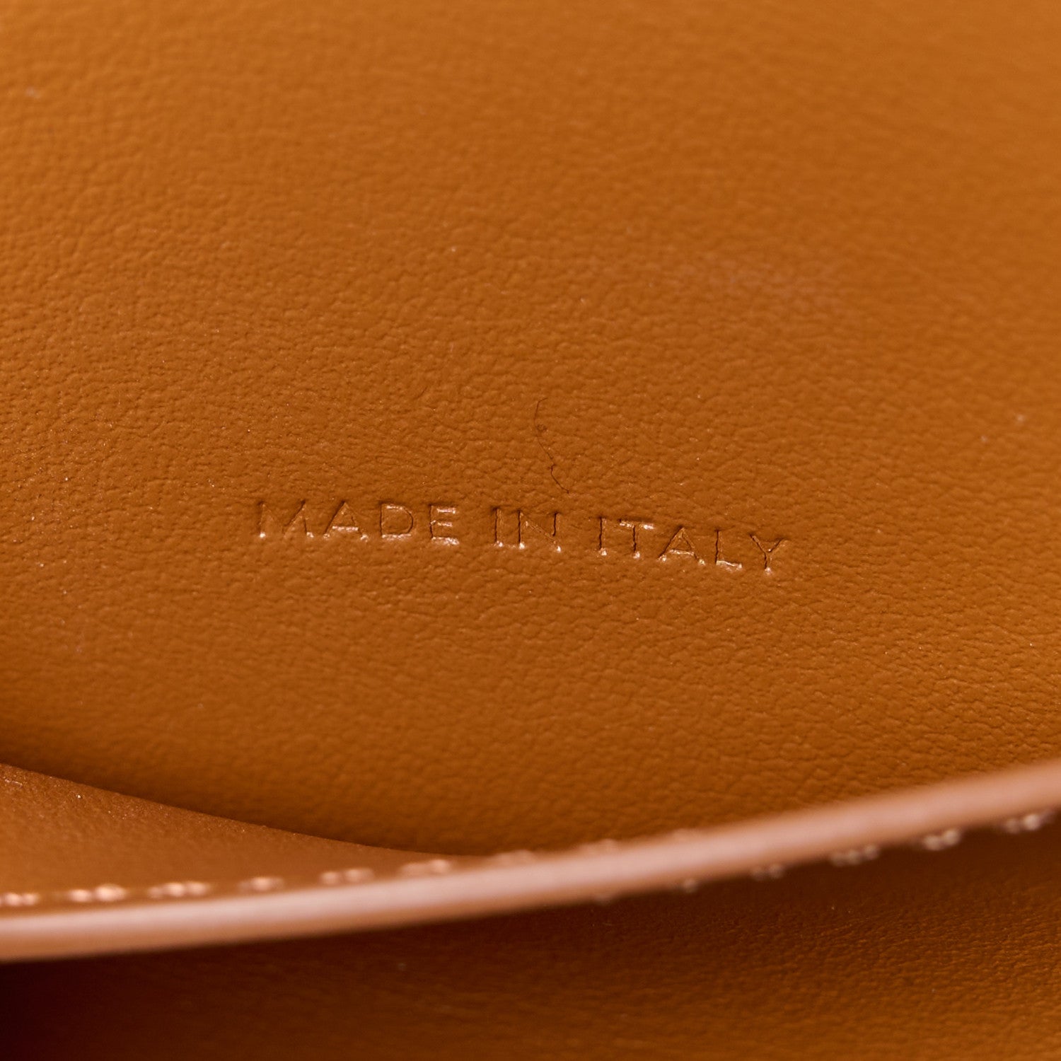 Celine Triomphe Canvas Calfskin Tabou Clutch on Strap Tan 7 of 11