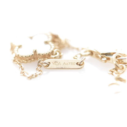 Van Cleef & Arpels 18K Yellow Gold Mother of Pearl Sweet Alhambra Bracelet 6 of 7
