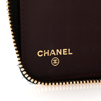 Chanel Caviar Quilted Large Zip Around Organizer Wallet Black 6 of 8