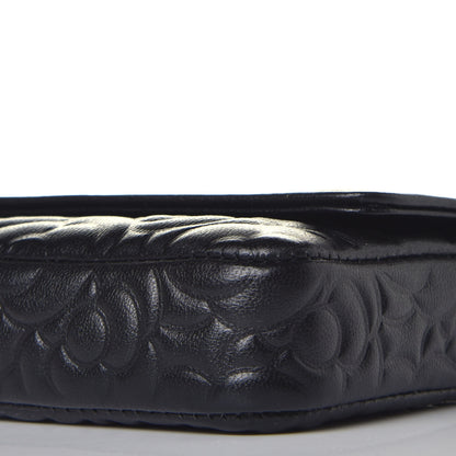 Chanel Caviar Camellia Embossed Chain Belt Bag Black 7 of 9