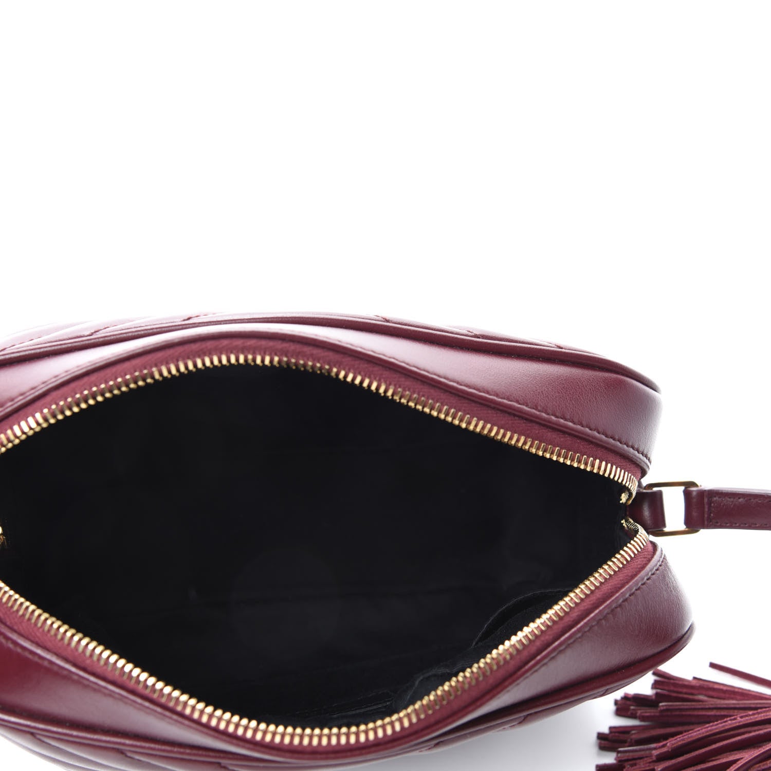 Saint Laurent Calfskin Matelasse Monogram Lou Camera Bag Dark Rouge 5 of 10