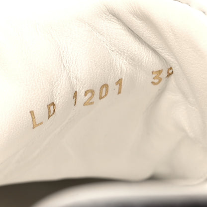 Louis Vuitton Lambskin Embossed Monogram Time Out Sneakers 39 White 6 of 9