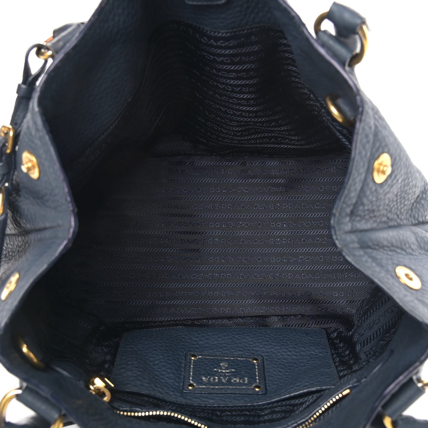 Vitello Daino Shoulder Bag Bluette