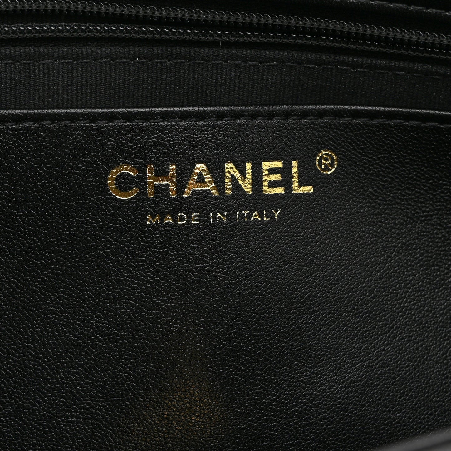 Lambskin Quilted Large CC Funky Town Flap Black