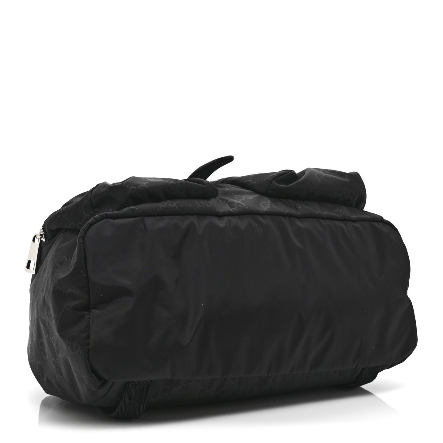 Nylon Monogram Medium Light Single Buckle Backpack Black