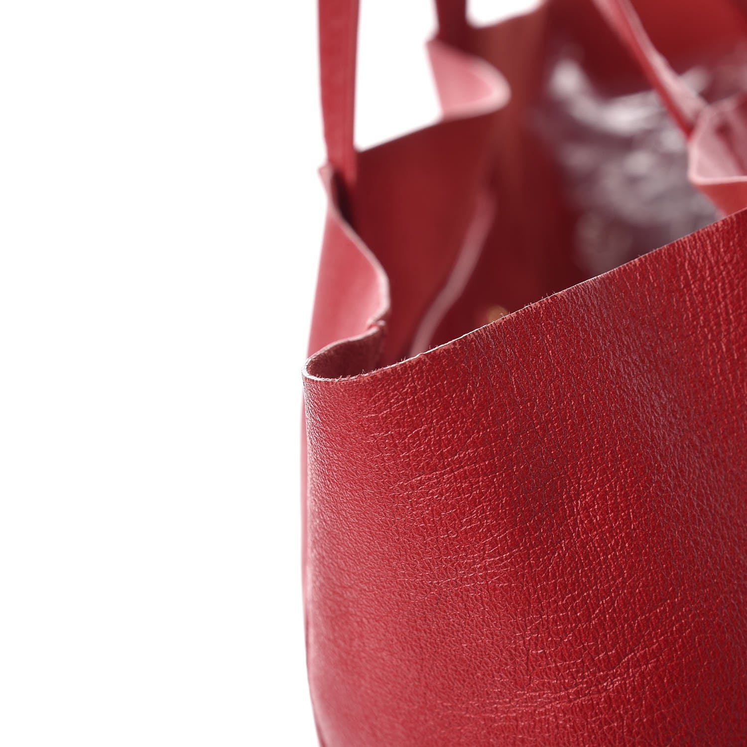 Celine Lambskin Horizontal Cabas Red 19 of 23