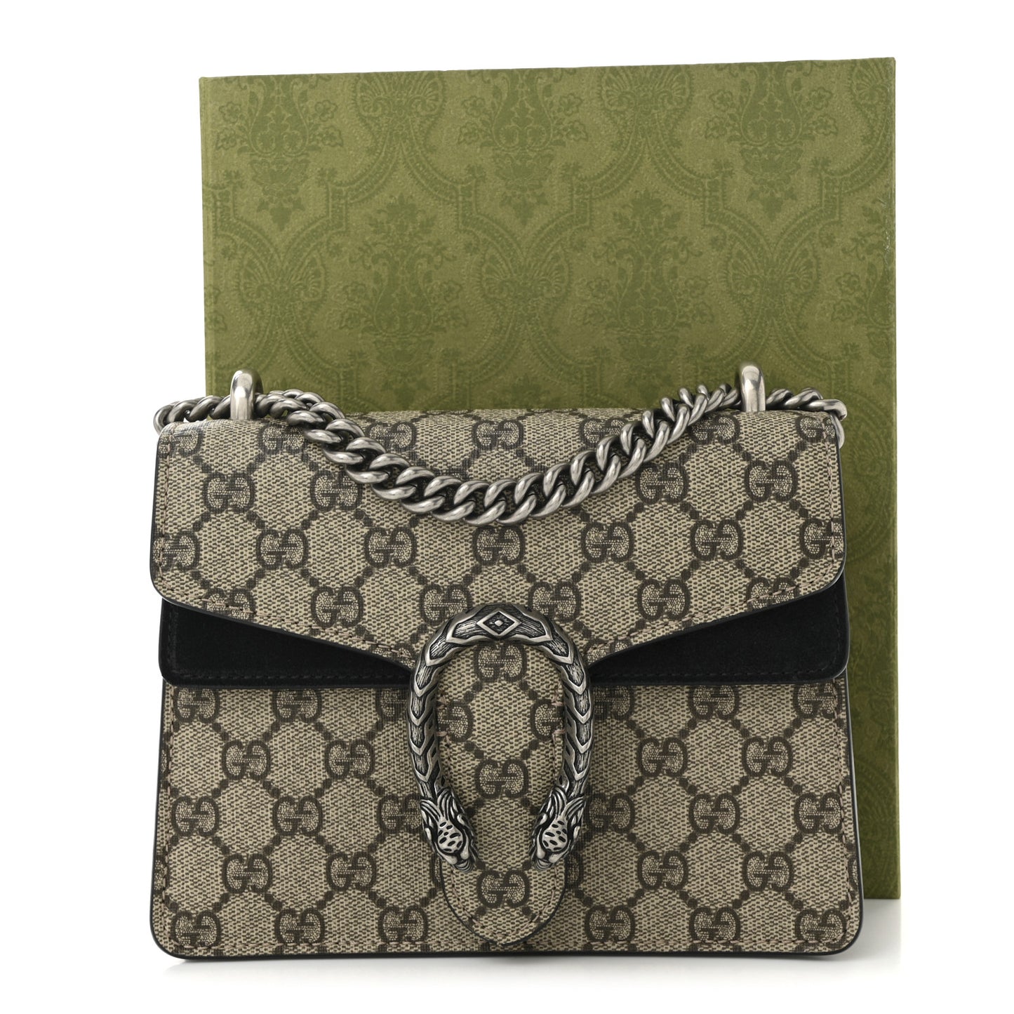 GG Supreme Monogram Mini Dionysus Shoulder Bag Black