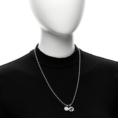 Gucci Sterling Silver Interlocking G Pendant Necklace 2 of 6