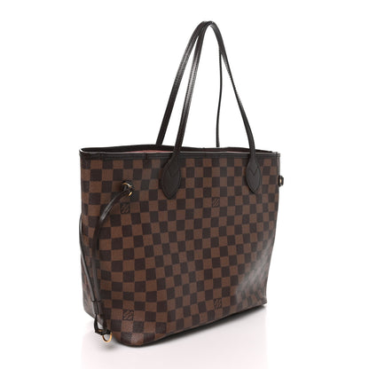 Louis Vuitton Damier Ebene Neo Neverfull MM Rose Ballerine 3 of 9