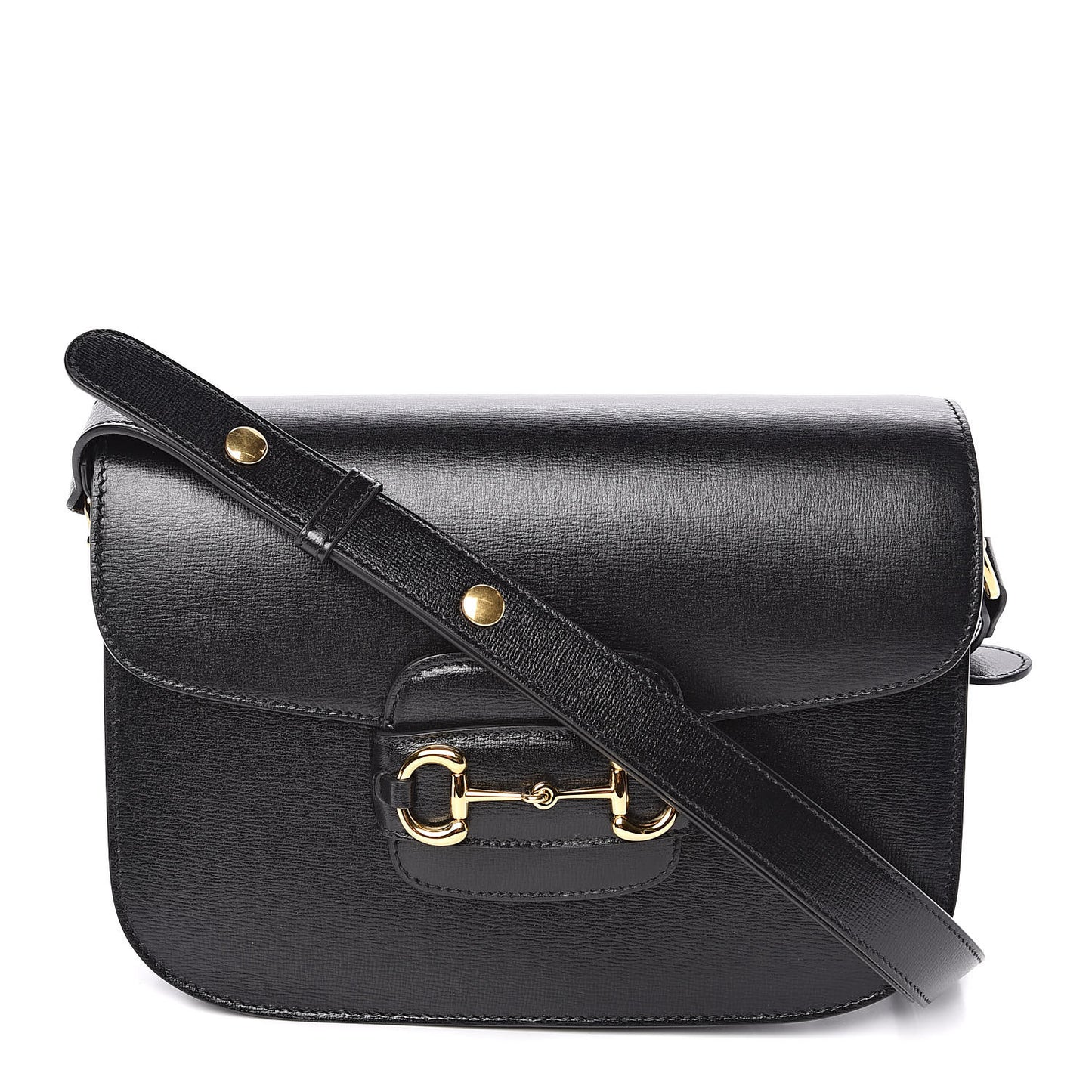 Azalea Calfskin Horsebit 1955 Shoulder Bag Black