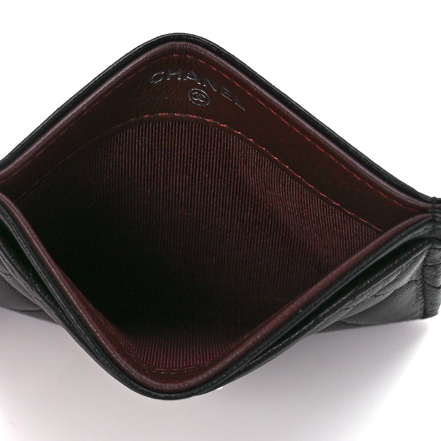 Chanel Lambskin Quilted Card Holder Black 5 of 12