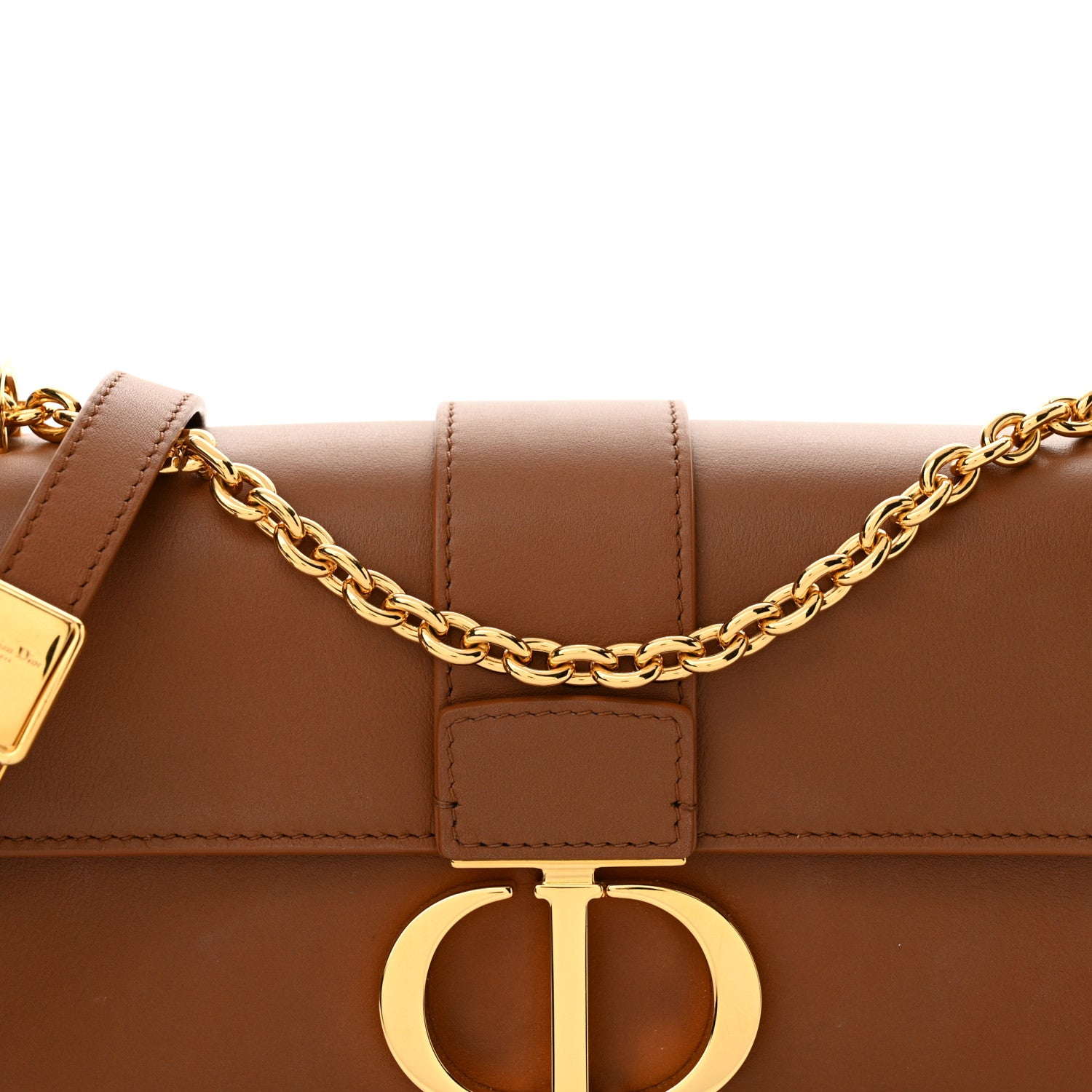 Christian Dior Grained Calfskin 30 Montaigne East West Chain Flap Bag Brown 6 of 11