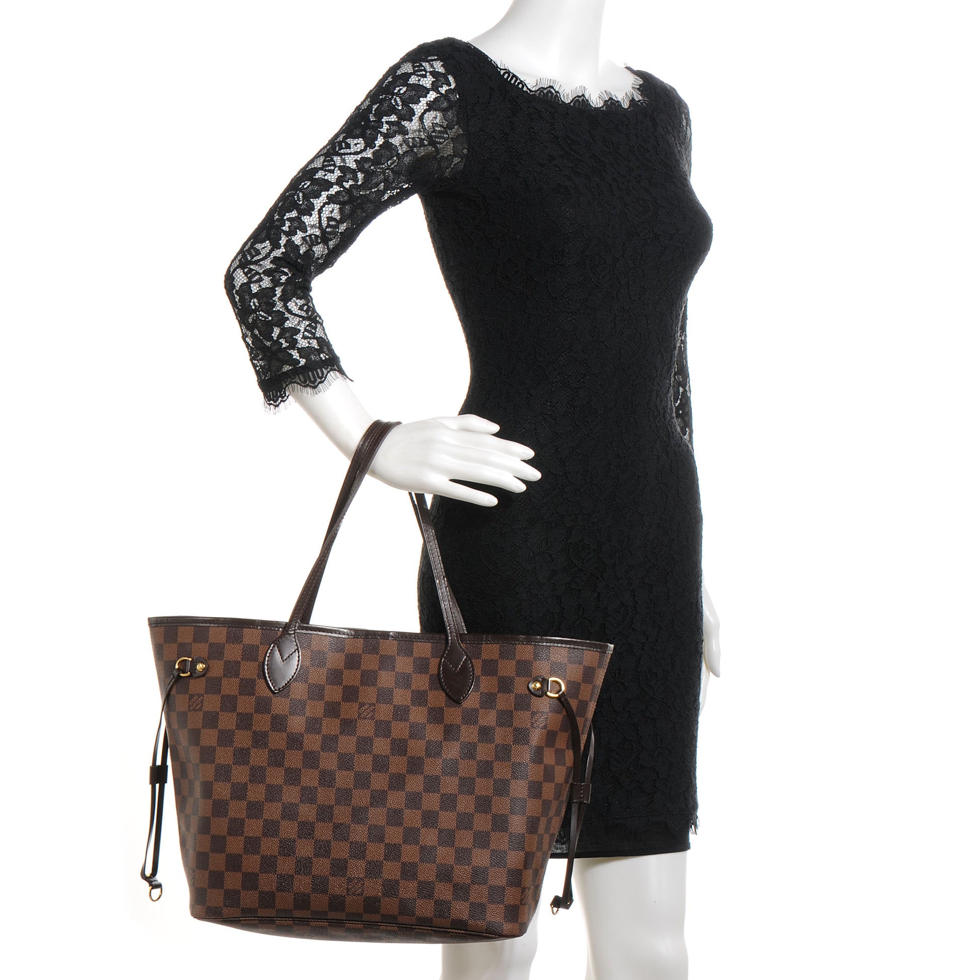 Louis Vuitton Damier Ebene Neverfull MM 2 of 10