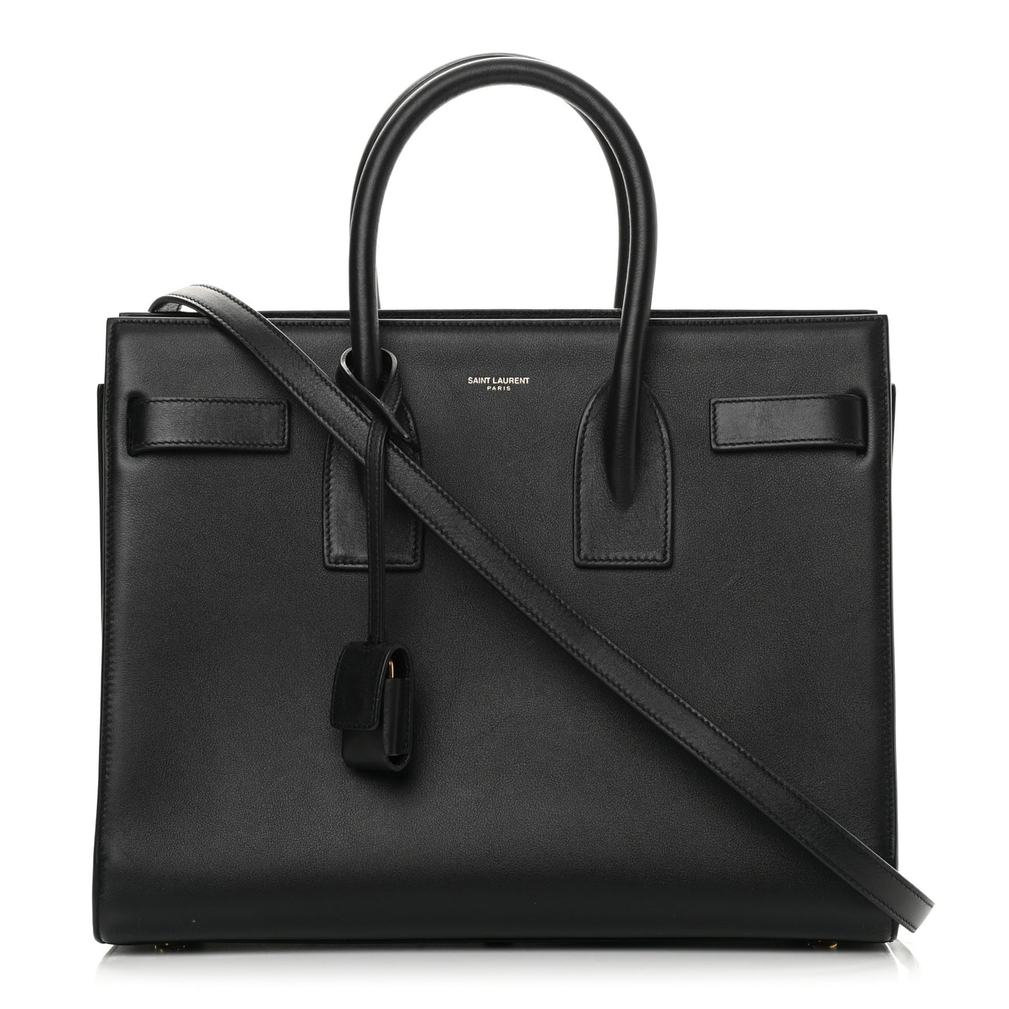 Calfskin Small Sac De Jour Black