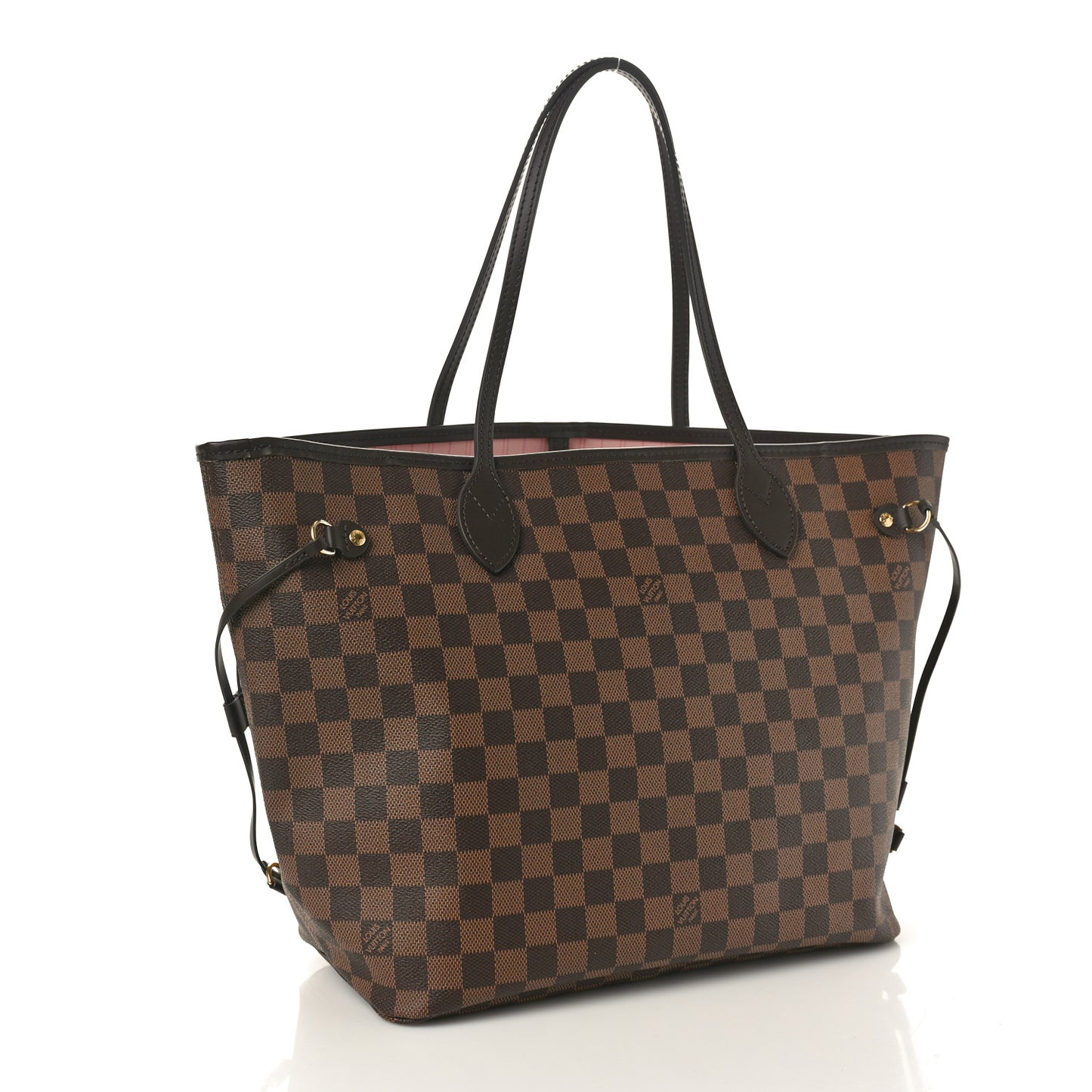 Damier Ebene Neo Neverfull MM Rose Ballerine