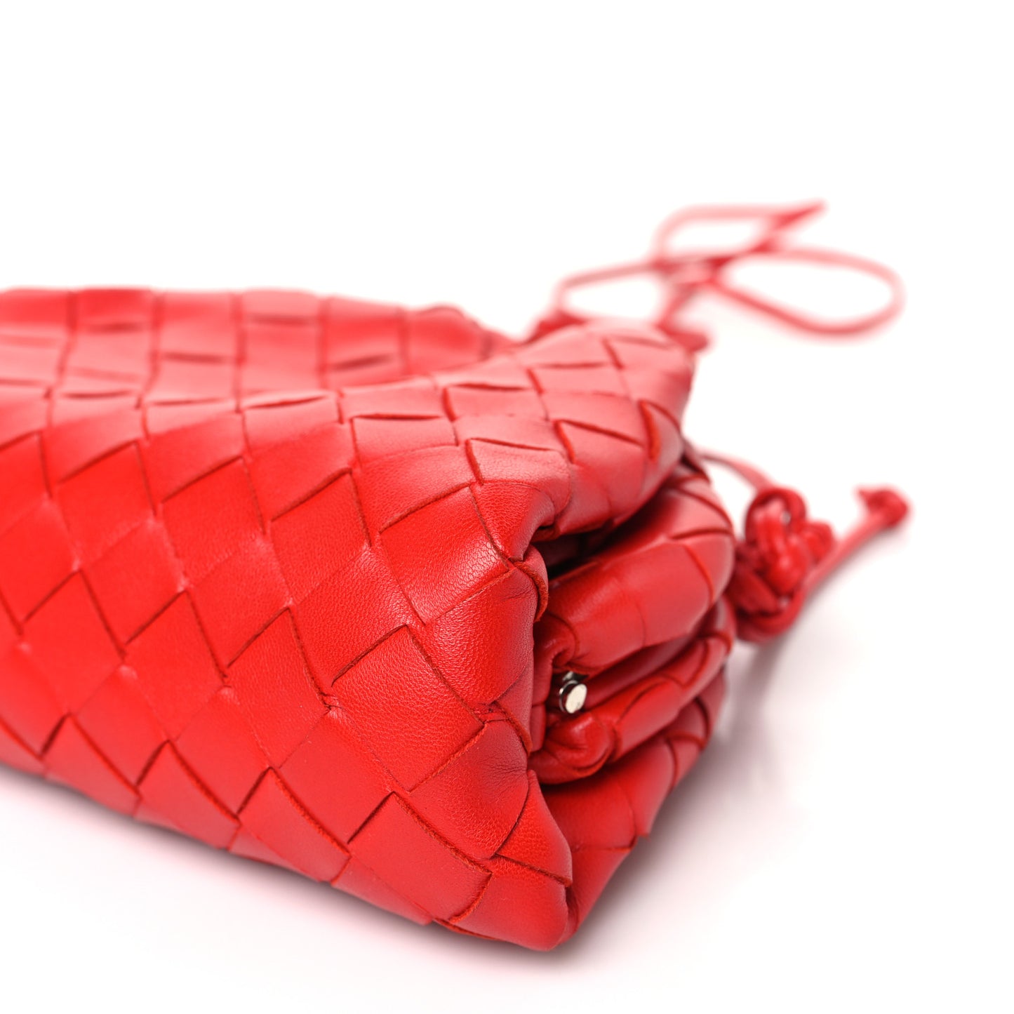 Nappa Intrecciato The Mini Pouch Bright Red