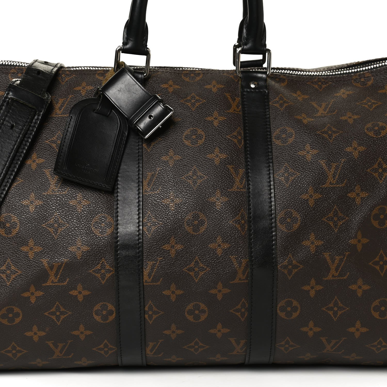 Louis Vuitton Monogram Macassar Keepall Bandouliere 45 8 of 17