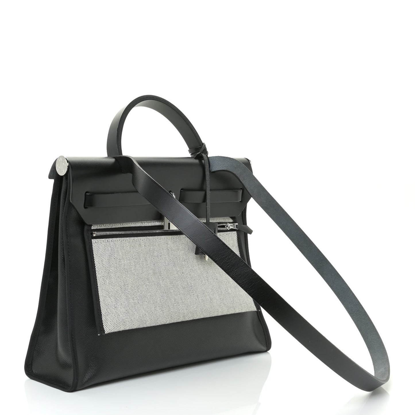 Toile H Berline Vache Hunter Herbag Zip PM 31 Black Ecru