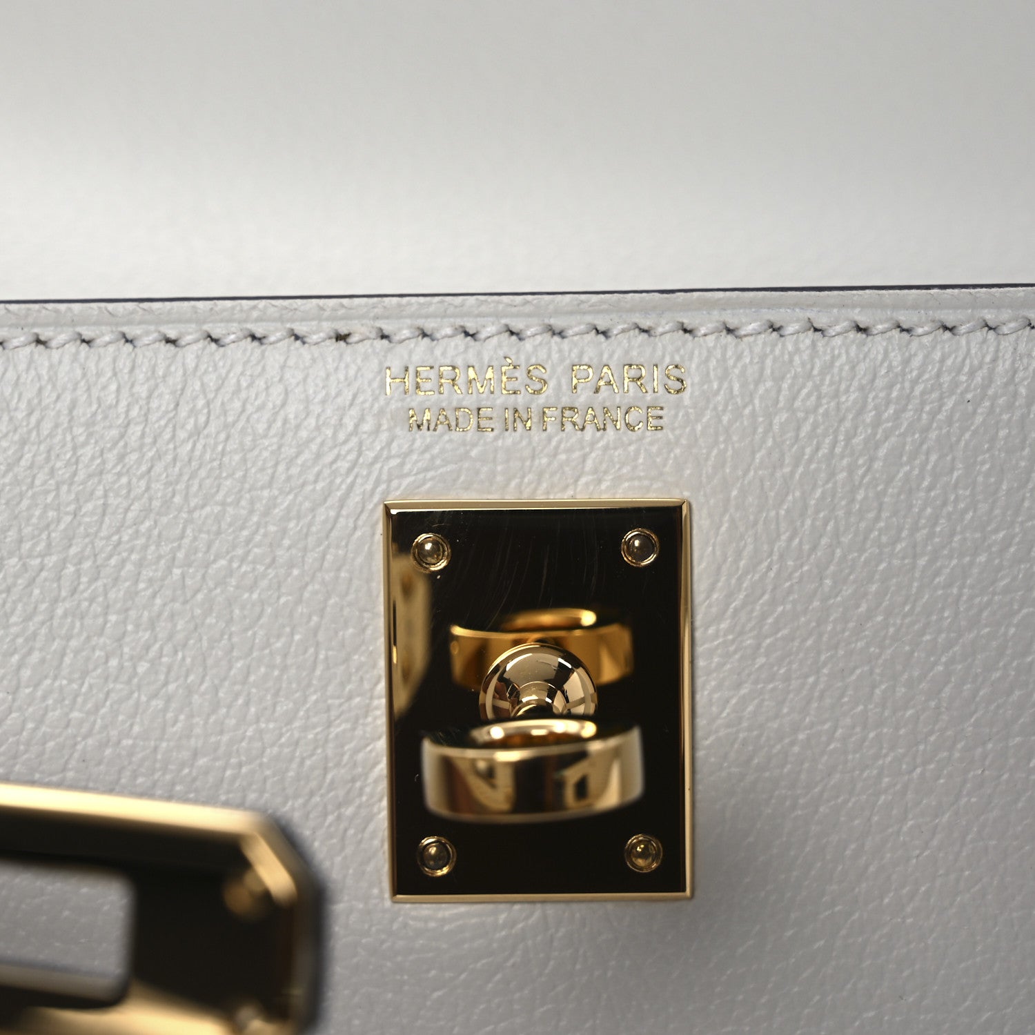 Hermes Evercolor Verso Kelly Danse II Belt Bag White Kraft 7 of 11