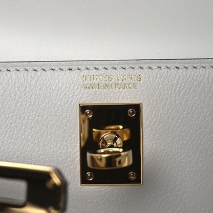 Hermes Evercolor Verso Kelly Danse II Belt Bag White Kraft 7 of 11