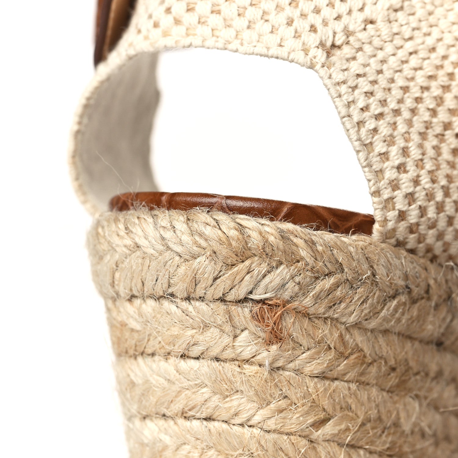 Christian Louboutin Calfskin Crocodile Embossed Amelia 90 Espadrille Wedges 39 Brown 7 of 9