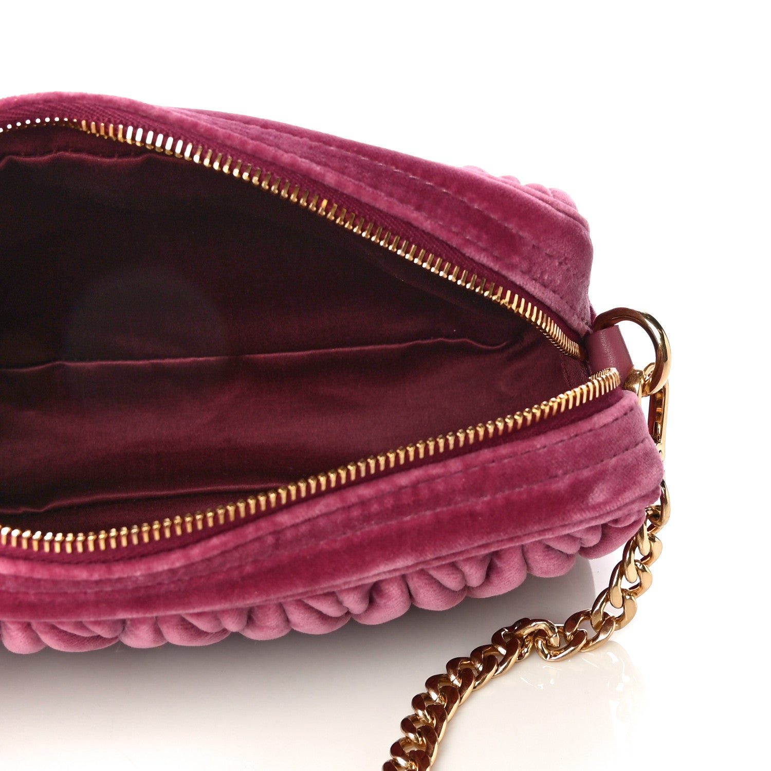 Miu Miu Velluto Matelasse Chain Camera Bag Bruyere 5 of 11