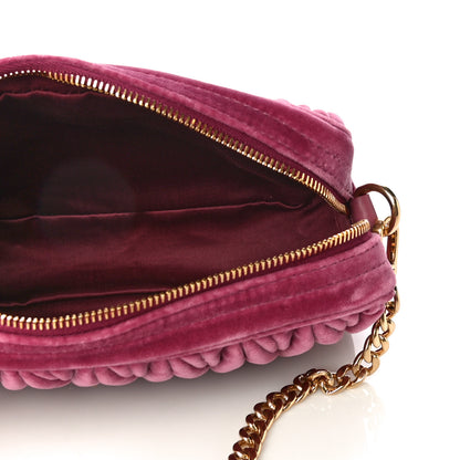 Miu Miu Velluto Matelasse Chain Camera Bag Bruyere 5 of 11