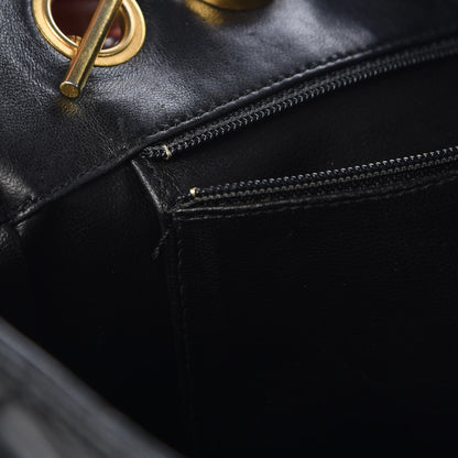Chanel Lambskin Quilted Shopping Tote Black 10 of 16