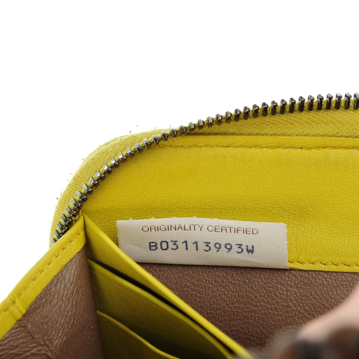 Nappa Intrecciato Ayers Zip Around Wallet Ancient Gold