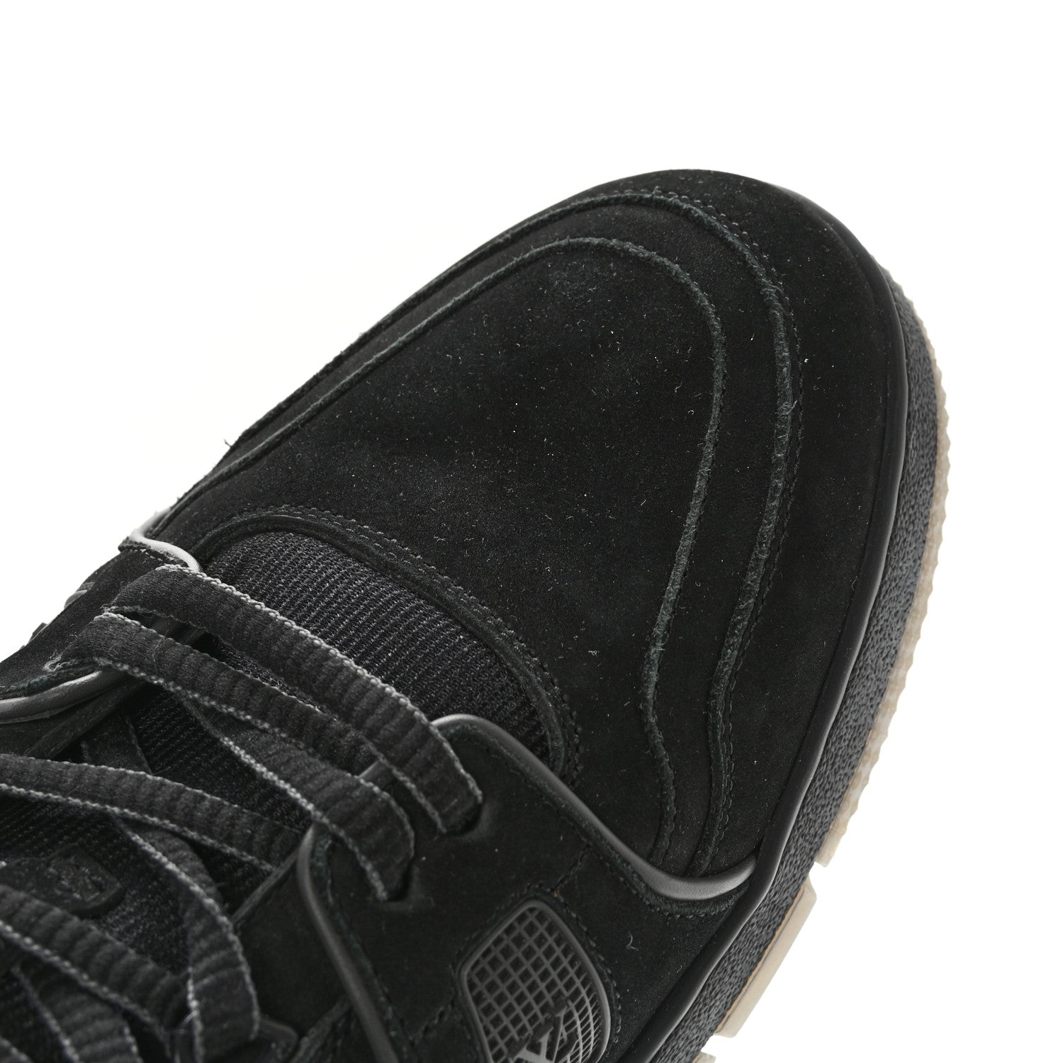 Louis Vuitton Calfskin Suede Mens LV Trainer Sneakers 9.5 Black 10 of 10