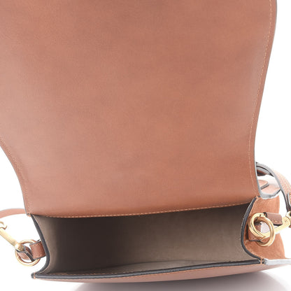 Chloe Calfskin Suede Medium Nile Bracelet Bag Caramel 6 of 8