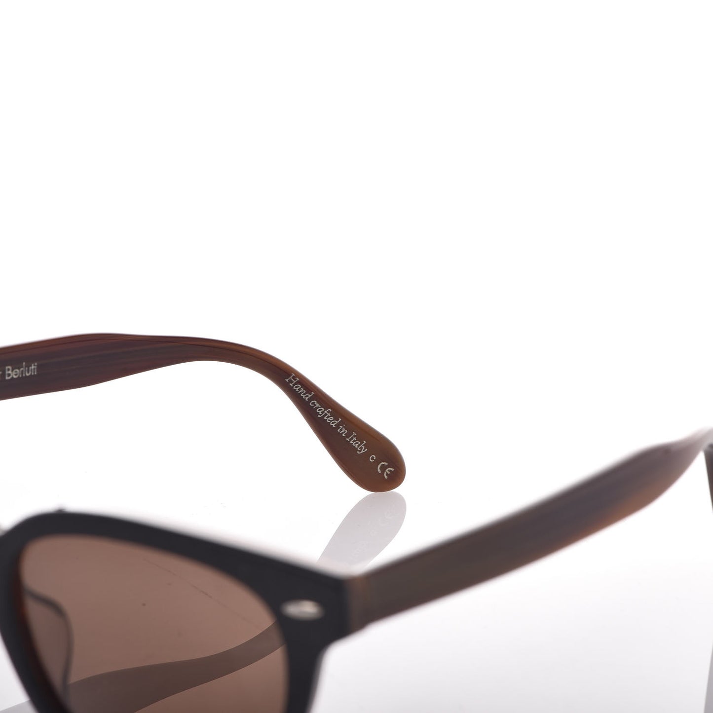 Calfskin Sheldrake Berluti Sunglasses Black Brown