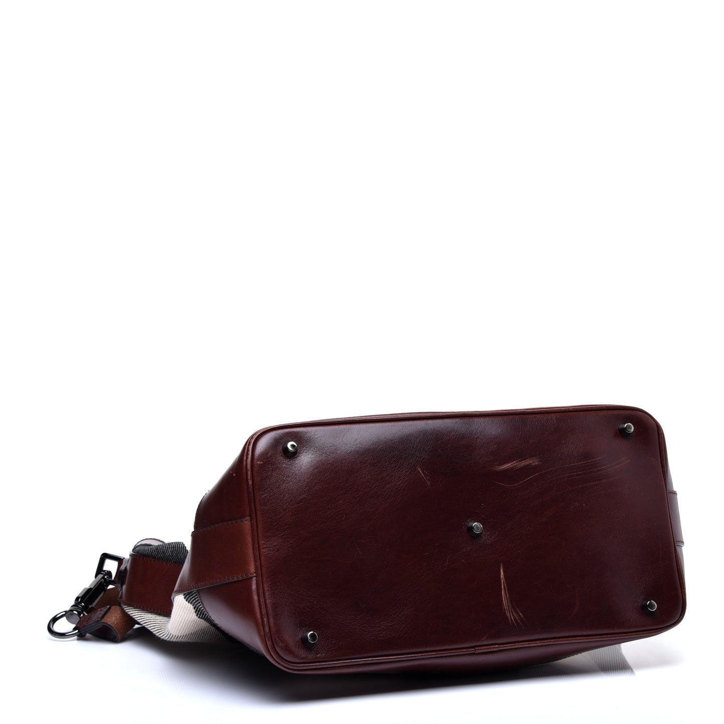 Canvas Mega Check Hobo Brown