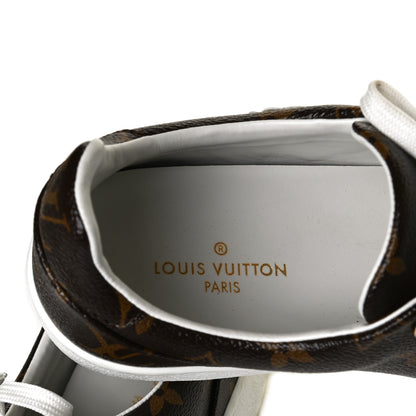 Louis Vuitton Calfskin Monogram LV Black Heart Sneakers 36 Cacao 10 of 13