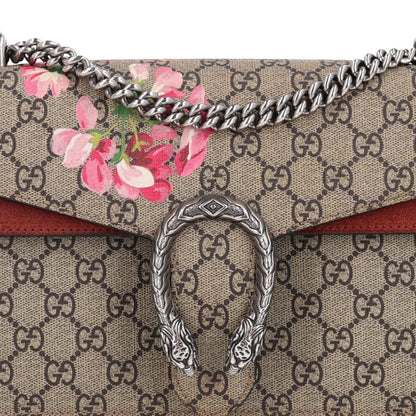 Gucci GG Supreme Monogram Blooms Small Dionysus Shoulder Bag Beige Multicolor Dry Rose 8 of 10