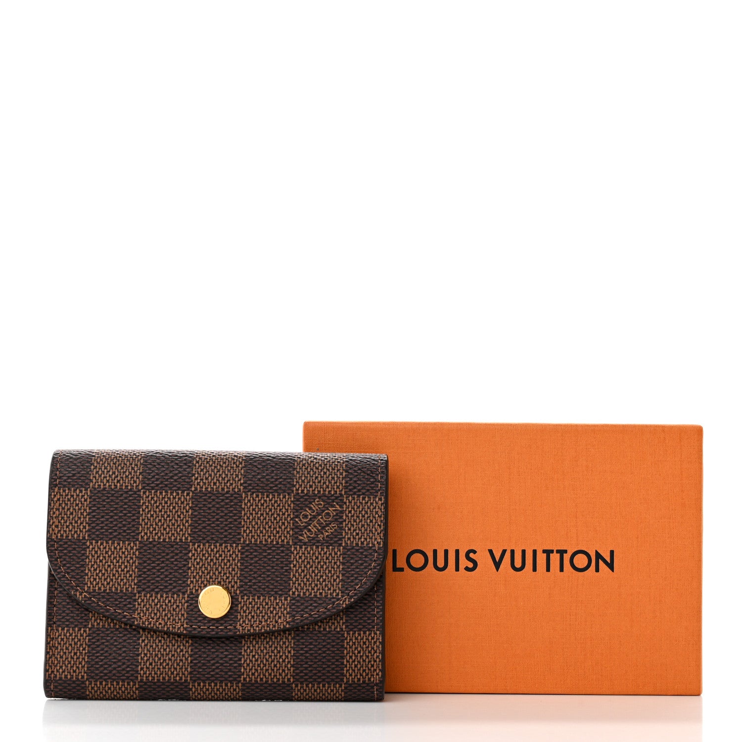 Louis Vuitton Damier Ebene Rosalie Coin Purse Rose Ballerine 8 of 8