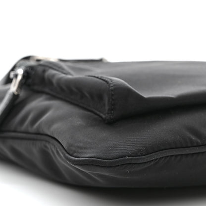 Prada Nylon Vela Flat Messenger Bag Black 10 of 13