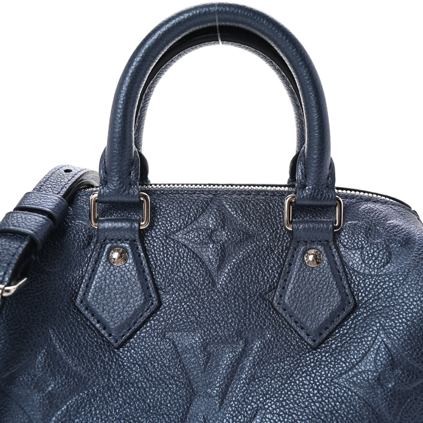 Metallic Empreinte Monogram Giant Speedy Bandouliere 20 Navy Nacre