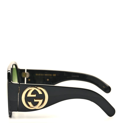 Gucci Oversized Aviator Sunglasses GG0152S Black 3 of 10