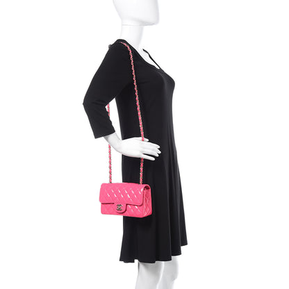 Chanel Patent Quilted Mini Rectangular Flap Pink 2 of 10