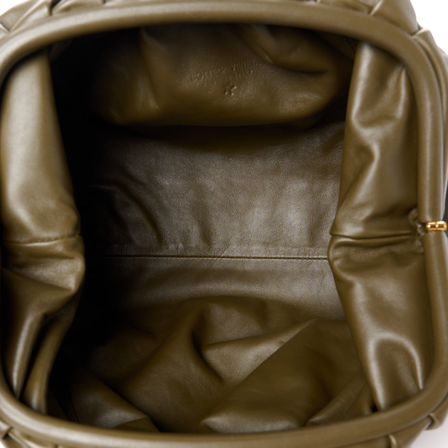 Bottega Veneta Smooth Butter Calf The Pouch Oversized Clutch Mud 5 of 11