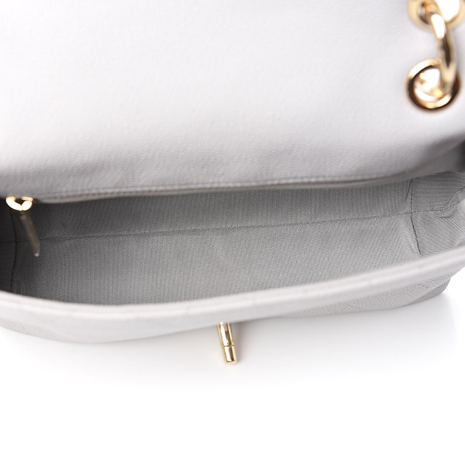 Chanel Caviar Quilted Small City Walk Flap Light Grey 5 of 10