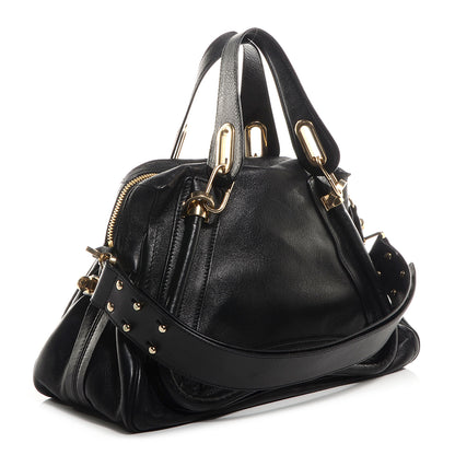 Chloe Calfskin Medium Military Paraty Black 4 of 11