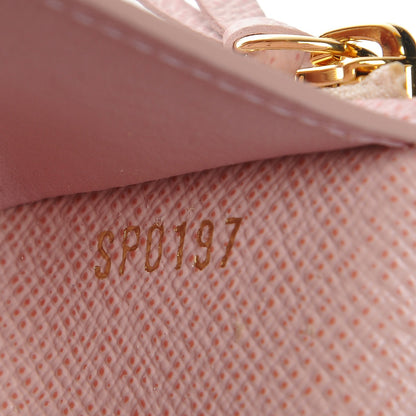 Louis Vuitton Damier Azur Victorine Wallet Rose Ballerine 7 of 8