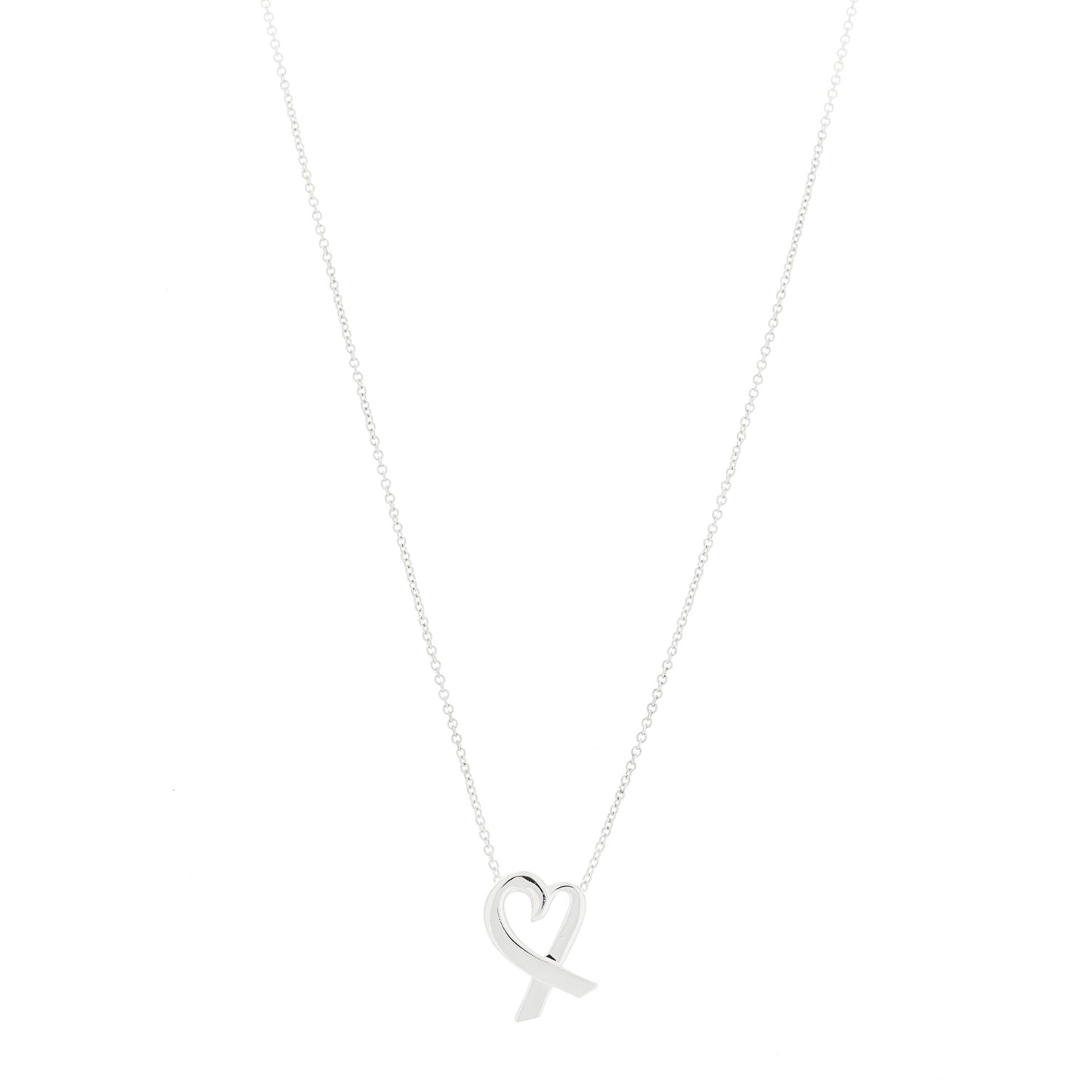 Sterling Silver Small Paloma Picasso Loving Heart Pendant Necklace
